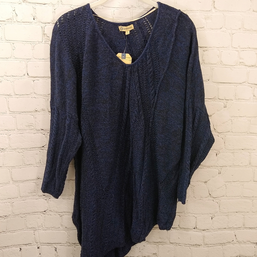 Democracy asymmetrical heather sweater